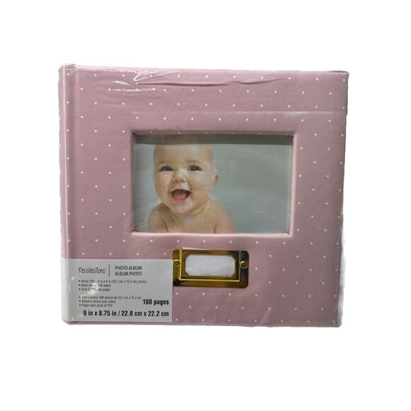 Pink Polka Dot 2-Up Photo Album by Recollections™ - Picture 1 of 4